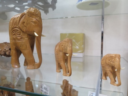 ... elephants made of sandalwood!